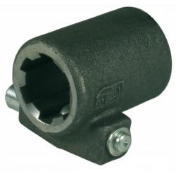 Splined coupling with pin 1 3/8" - 80mm