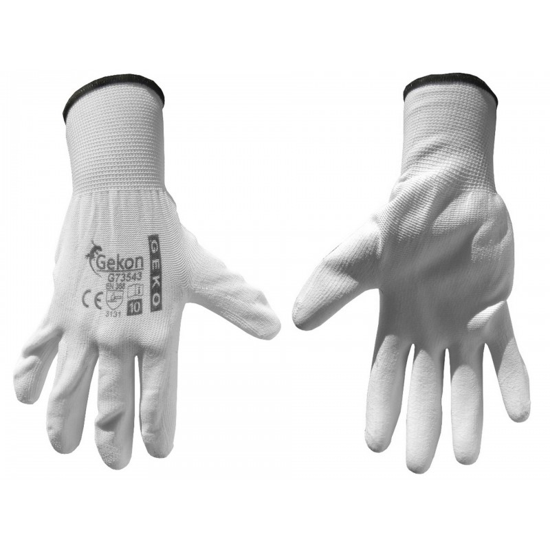 Rękawice ochronne Gekon - białe