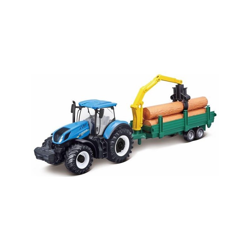Model New Holland T7.315 with a log trailer