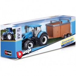 Model New Holland T7.315 with a cattle trailer