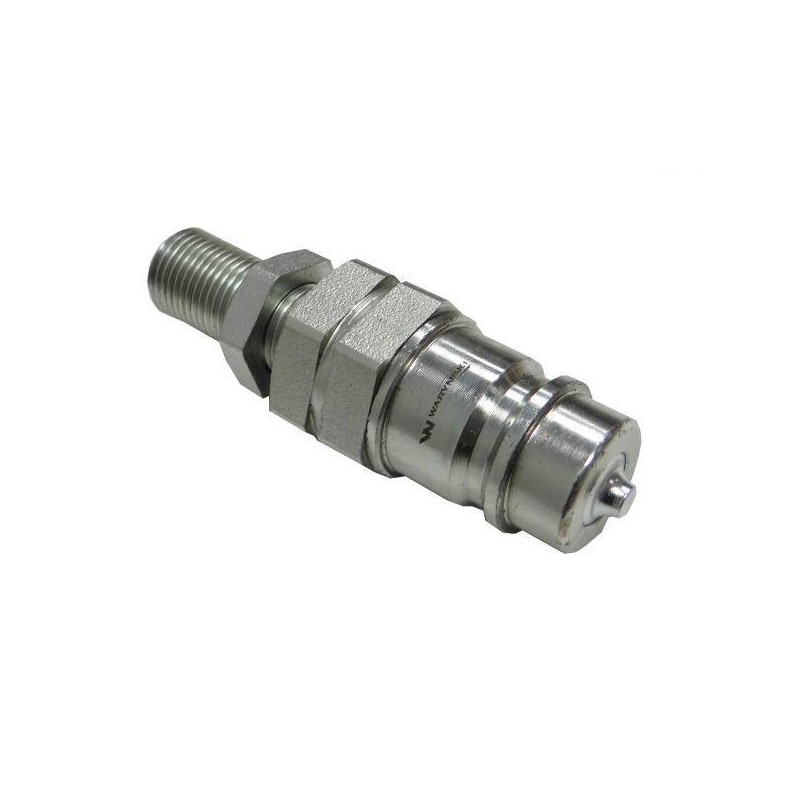 Hydraulic quick coupler plug ISO-A M16x1,5 long Warynski