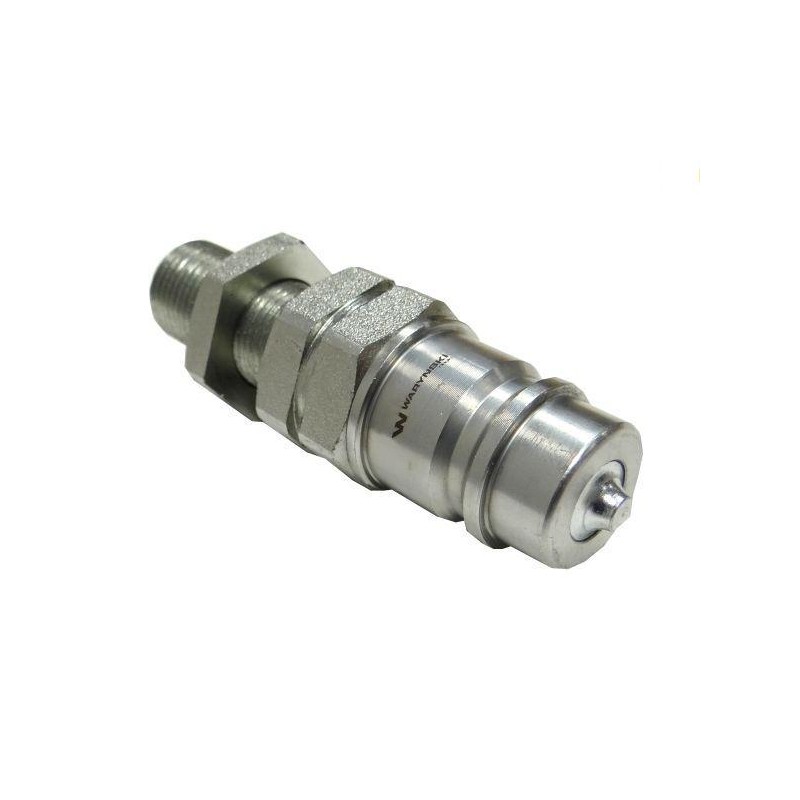 Hydraulic quick coupler plug ISO-A M18x1,5 long Warynski