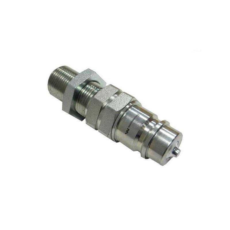Hydraulic quick coupler plug ISO-A M22x1,5 long Warynski