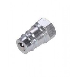Hydraulic quick coupler plug with ball ISO-A GAS 1/4"